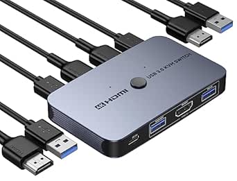ABLEWE KVM Switch HDMI for 2 Computers