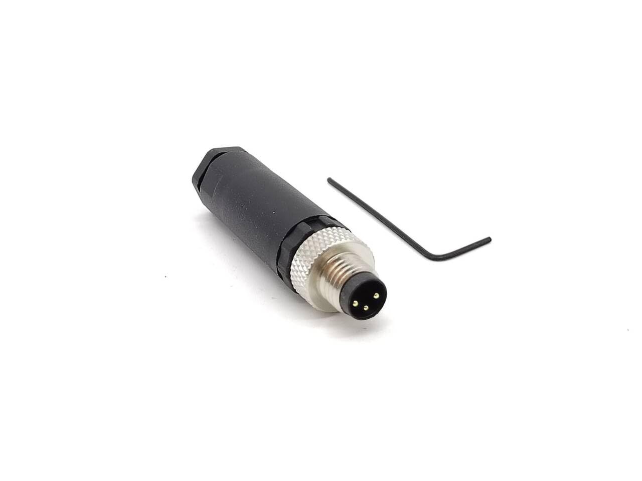 Elecbee M8 3 polig männlicher Steckverbinder, 8 mm 