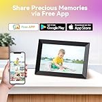 10.1 Inch WiFi Digital Picture Frame, 1280x800 HD IPS Touch Screen Cloud Smart Photo Frames, Auto Rotation, Wall Mountable, Share Photos Or Videos for Via APP - Image 3