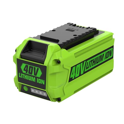 Powilling 6.5Ah Battery Replacement for Greenworks 40V Battery 29472 29462, Compatible with Greenworks 40V G-MAX Power Tools 29252 20202 22262 25312 25322 20642