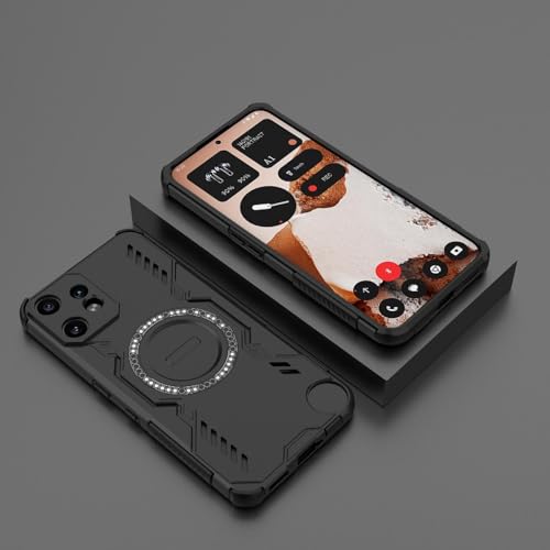 Image of Back Cover Case for CMF Phone 2 Pro 5G | 360 Protection Mobile Phone Case Mag-Safe | Camera Protection | Back Cover for CMF Phone 2Pro 5G / 2 Pro 5+G - Black TPU+PC