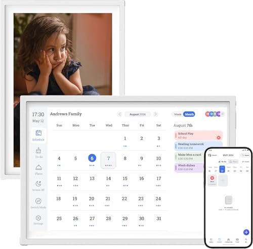 MXNUP 10.1 Pulgadas Calendario Digital y Agenda Digital con Sopor...