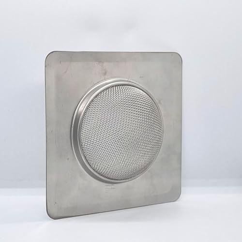 Image of 2025 Upgrade Square Stainless Steel Kitchen Strainer 11 CM Sink Jali, Drain Filter, Anti Clogging Mesh Hair Catcher Drain Cover (ONLY for Square Sink)