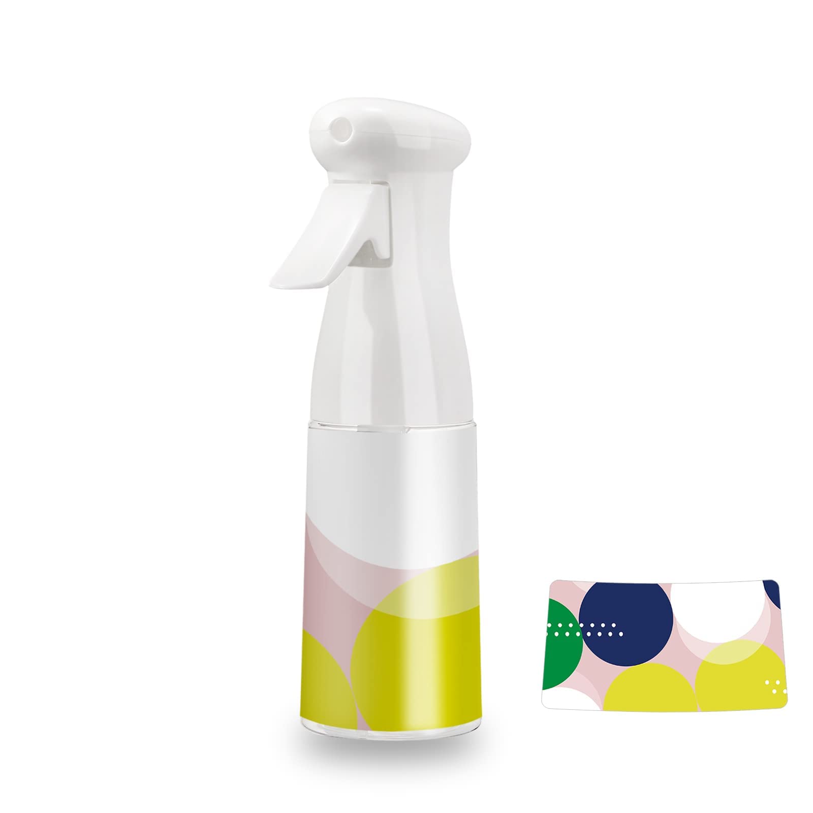 Facewegen Hair Spray Bottle Continuous Mist Spray Bottle Refillable Plastic Fine Spraying Bottle for Hair Styling, Plants, Cleaning, Misting & Skin Care (magic03, 200ml)