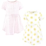 Hudson Baby Infant Girls Cotton Dresses, Sunshine, 18-24 Months