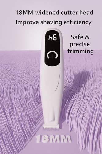 Image of Pet Paw Trimmer for Dogs & Cats, Silent with LED Light, Pink