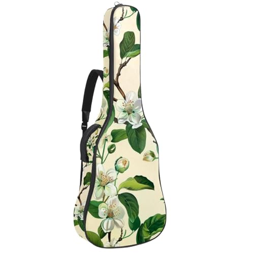 Sac à dos guitare acoustique motif fleurs idéal pour vos répétitions et trajets