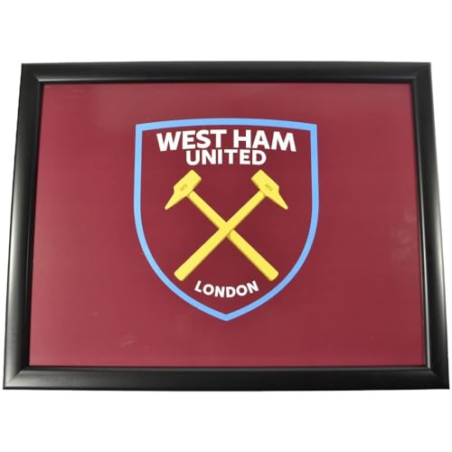 West Ham United FC Throw Pillow Lap Tray (One Size) (Maroon/Blue/Yellow)
