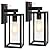 BesLowe 13" Upgraded Motion Sensor Outdoor Wall Lights, 2-Pack Dusk to Dawn Porch Light Outdoor Wall Sconce Lanterns, 3 Lighting Modes Exterior Lighting Fixtures, Black Outside Lights for House Garage