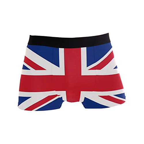 Boxer Briefs Men's Underwear, British Flag Pattern Trunks for Men
