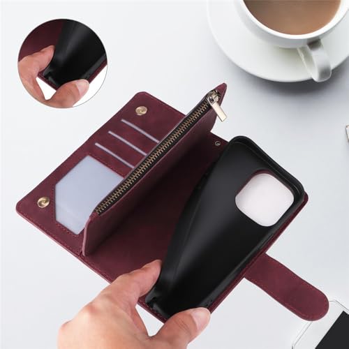 Housse iPhone 17 Pro Max noir en cuir avec sangle pour sécuriser vos sorties - 5