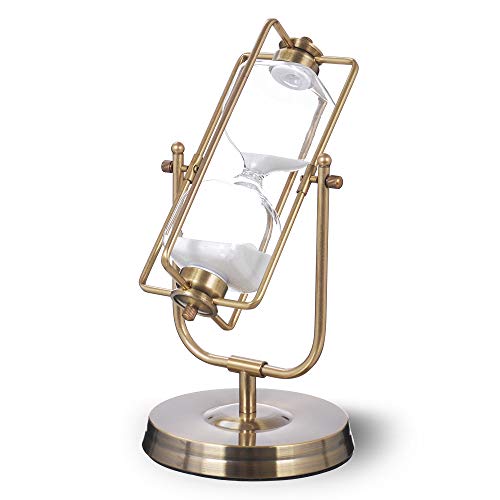 Bellaware 12-Inch Large Hourglass 30 Minute Sand Timer, Decorative Sand Clock with Rotating