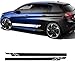 GUAIWEID Adesivo per Minigonna Laterale Auto per Peugeot 308 CC GTI SW,Vinile Decalcomanie Corpo Decorazione Styling Accessories