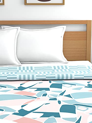 Image of Trident Comfort Living Double Bed Dohar, Reversible with Coordinated Colors, 215 Cms X 240 Cms, 80 GSM, Dream Blue