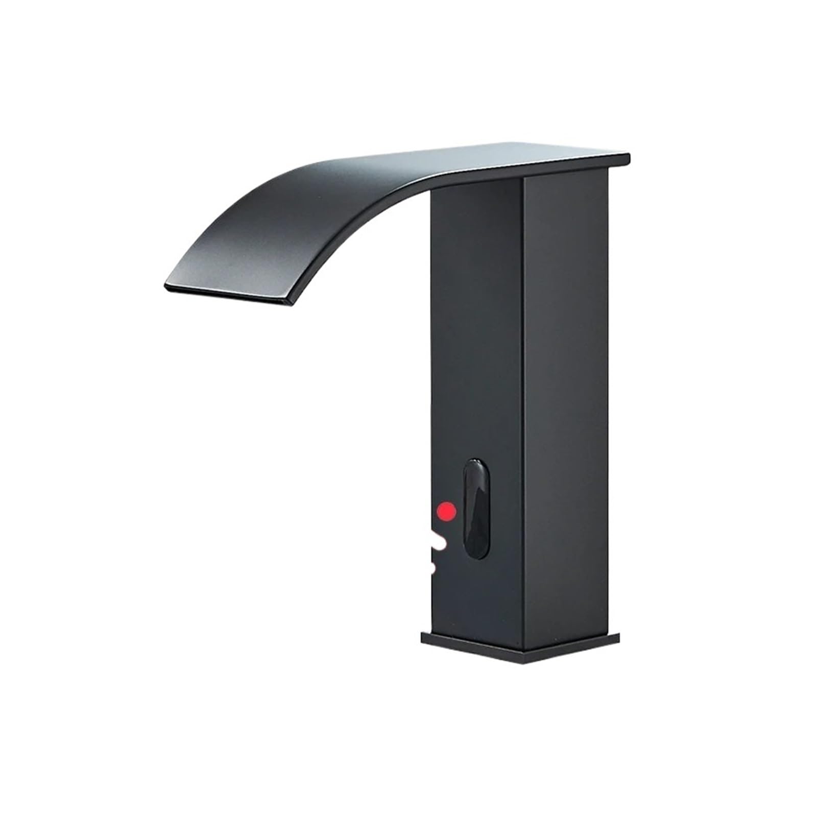 Rubinetto for lavello senza contatto con miscelatore automatico sensore montato sul piano di lavoro nero