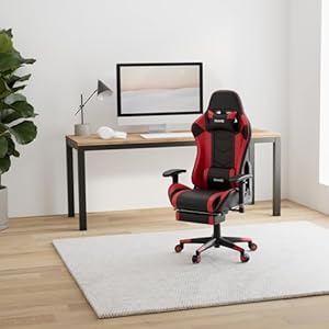 Ohahogamingchairracingstyleofficechairadjustablemassagelumbarcushionswivelrockerreclinerhighbackergonomiccomputerdeskchairwithretractablearmsandfootrestblackred Urban Country Home Decor Ohaho gaming chair racing style office chair adjustable massage lumbar cushion swivel rocker recliner high back ergonomic computer desk chair with retractable arms and footrest blackred urban country home decor