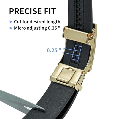 Men's Belts Leather Ratchet Dress Belts for Men Adjustable Belt for Casual Jeans3
