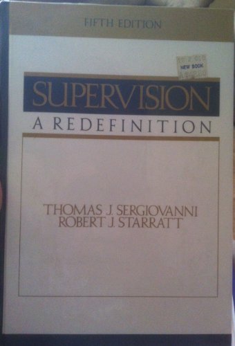 Supervision: A Redefinition 007056339X Book Cover