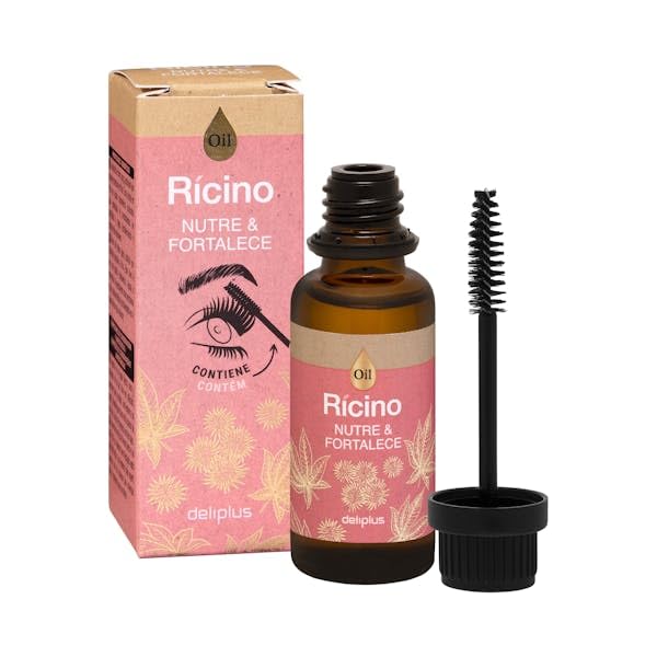 Olio di ricino, nutriente e rinforzante, con applicatore, flacone da 30 ml, confezione da 6 pezzi, per capelli, ciglia e unghie