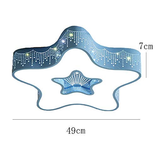 Plafond LED étoiles mignons pour chambre d'enfants rose