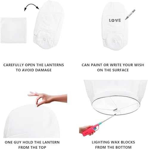 Generic 2 Pack Chinese Lantern Floating Sky Lanterns To Release In Memory And Convey Wishes thumb #3