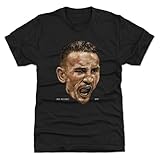 500 LEVEL Max Holloway UFC Men's Premium T-Shirt - Max Holloway Portrait WHT (Tri Black, Large)