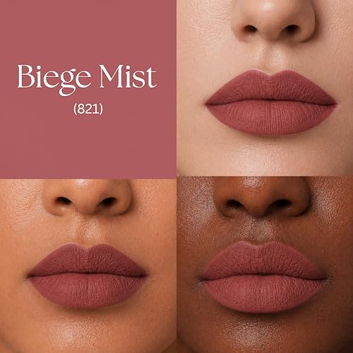 Image of BARELOVE SLAY All Day Non-Drying Liquid Lipstick for Women with Matte Finish One Swipe Application | Highly Pigmented |Smooth Glide Formula | Long Lasting | Transferproof | 12 ml | 821-BEIGE MIST