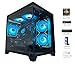 YAWYORE Gaming PC Desktop Computer, Ryzen 7 5700X,RTX 4060,32GB DDR4 RAM and 1TB M.2 NVMe SSD, 240 Liquid Cooler, ARGB Fans,Game Design Office (R7 5700X / RTX 4060 / 32GB DDR4 / 1TB SSD)