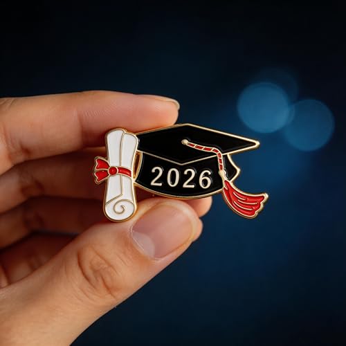 Image of 6 /18 /30 Pack 2026 Graduation Pins - Grad Pins Memorial Keepsake for Graduates, Gifts for Graduates, Class of 2026 Souvenir Pin for High School College Graduate Students, 2026 Lapel Pin