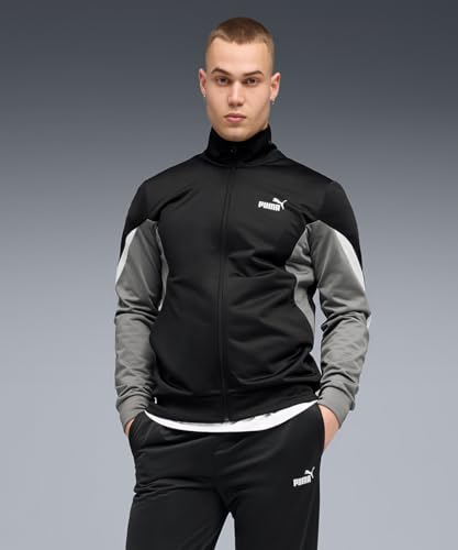 PUMA Herren Essentials Block Trainingsanzug S, Black – Ansicht 3