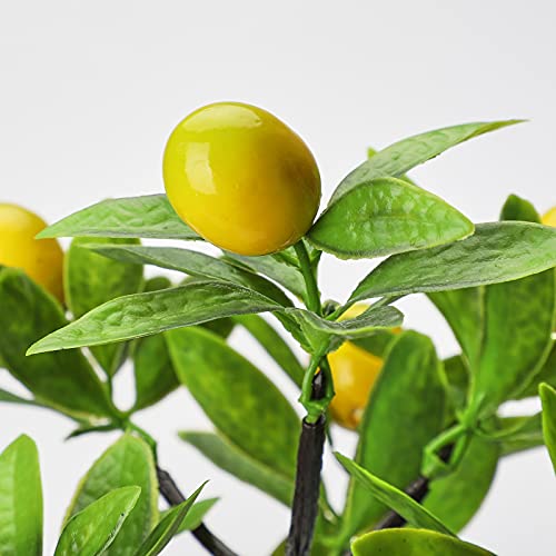 Sldhfe Artificial Lemon Tree Topiary, Faux Plants Arrangement For Home, Living Room, Dining Room, Bathroom Decoration, Fake Yellow Lemons Fruits In Planter #TOP2