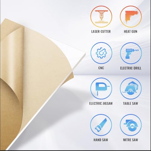 Image of 4 Pack 18x24 1 /8 inch Clear Plexiglass Sheets for Window Display