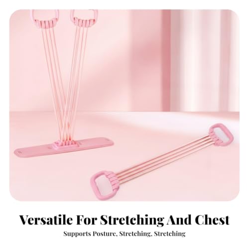 Image of Rubber Tubes Tube Resistance Exerciser Elastic Resistance Band with Handles Upper-Body Exercise Band with Handles Smooth Finish, 8-Tube Expander