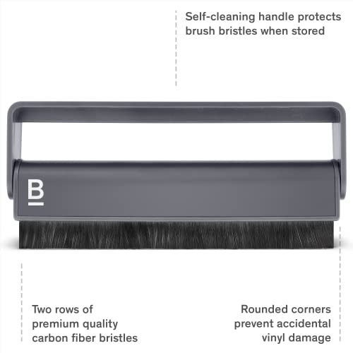 Boundless Audio Record Cleaner Brush - Vinyl Cleaning Carbon Fiber Anti-Static Record Brush #TOP1