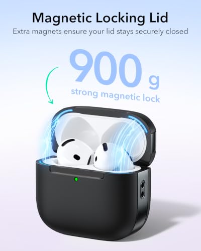 Image of ESR for AirPods 4 Gen Case, Compatible with MagSafe, Pulse Series, Black
