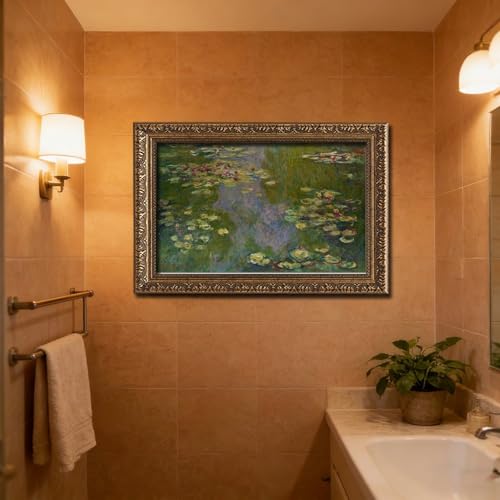 Toile nénuphars Claude Monet pour masquer un mur vide efficacement