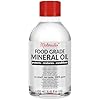 Materialix Olio minerale per uso alimentare (250ml) - adatto per legno, bambù, pietra, ardesia, cosmetici fai da te, balsami, creme, lozioni, cura dei capelli, prodotti da bagno, unguenti.