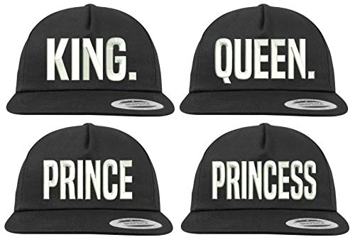Youth Designz Baseball Kappe Snapback Cap Modell PRINCESS, Schwarz