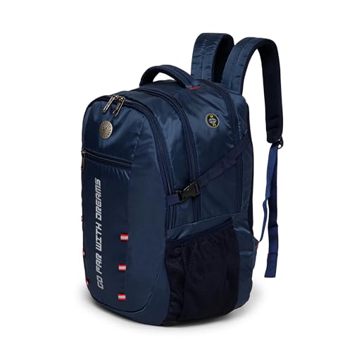 Image of ACEPACK Gallivant 25.91 Liters Water Repellant 17.32 inch Laptop Backpack With Rain Cover For Casual, Outdoor, Office Or Daily Use (Navy Blue)