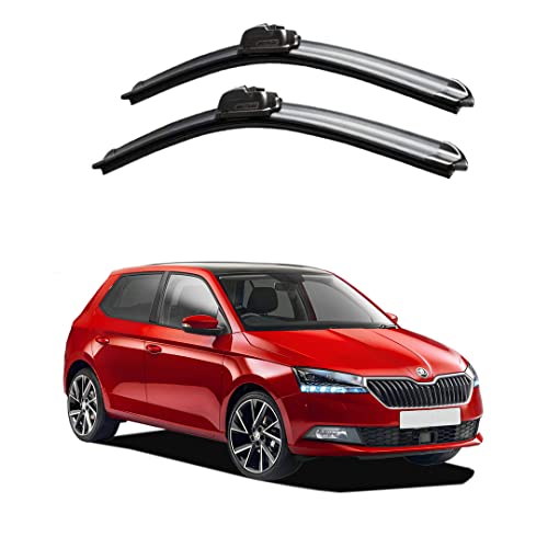 Image of Oshotto Frameless (O.E.M Type) Wiper Blades Compatible with Skoda Fabia