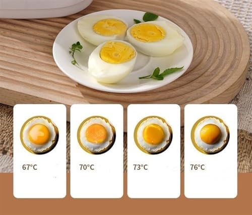 Smart Egg Cooker - Fully Automatic Electric Boiler for Hard/Soft Boiled Eggs - Rapid Mini Egg Maker for Perfect Steamed Eggs - Kitchen Essential for Fast Breakfast