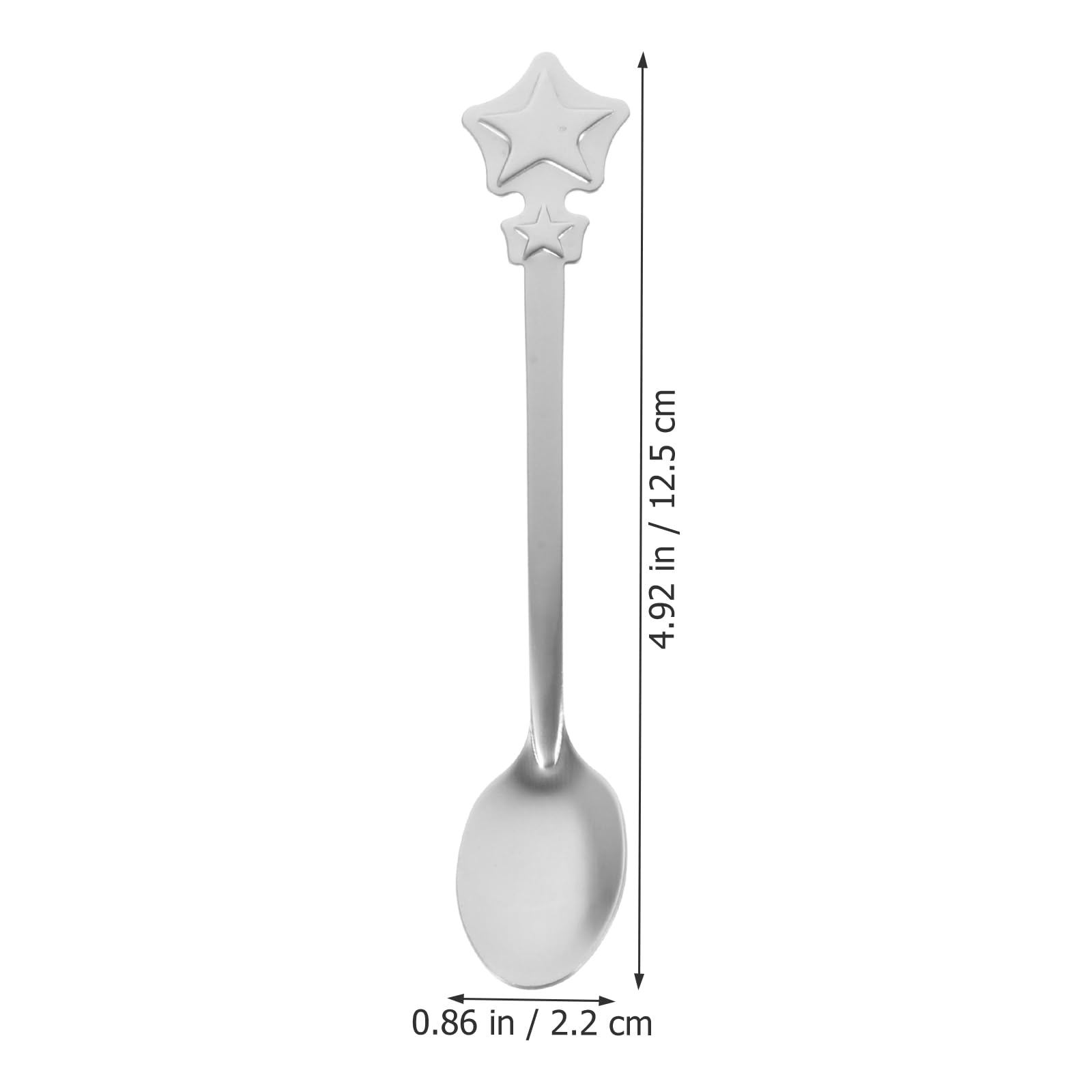 IMIKEYA 12 Pcs Christmas Spoons Set 5 Inch Stainless Steel Spoons for Coffee Tea Latte Dessert Creative Tableware Cutlery for Christmas Stocking Fillers Kitchen Metal Mixing Spoon - Image 4
