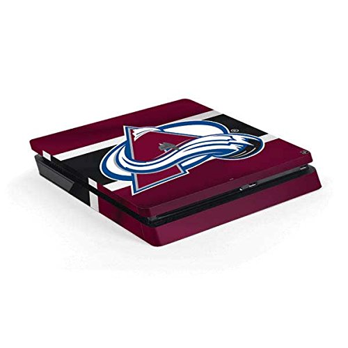 Skinit Decal Gaming Skin Compatible with PS4 Slim - Officially Licensed NHL Colorado Avalanche Jersey Design