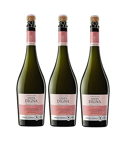 Espumoso Santa Digna Estelado Rose - 3 botellas de 75 cl, Total: 2250 ml