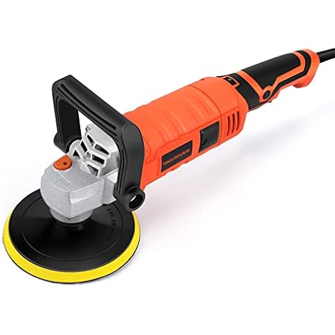 OHMOTOR 1580W Car Polisher, 7 Variable Speed Car Polishers and Buffers 500-3300RPM, Car Polishing Machine 150mm Base Ideal for Car Sanding, Polishing, Furniture Cover