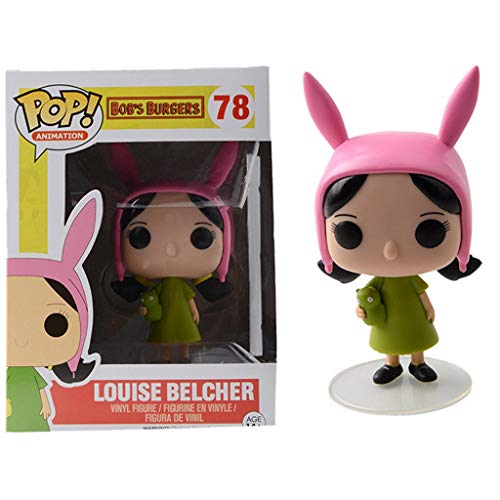 CJH Bob's Burgers Vinyl Figure Louise Belcher :pop! Popular PET Plastic Graphical Protector Bundle Landscape Decoration Ornaments Resin Crafts Doll size:10cm