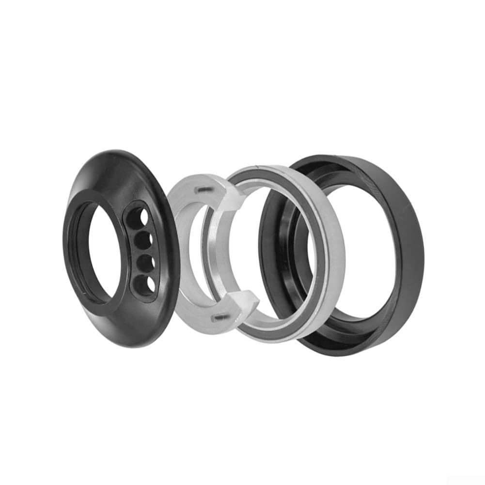 SiSinkal Bicycle Internal Cable Routing Headset Adapter, 41.8 (42) to 52mm, Alloy Cup Unit Converter, for Road Bike Integrated Handlebar Stem, External Bearing Reducer Kit(C-47mm to 52mm)