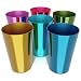 Set of Six Anodized Aluminum Tumblers