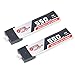 2pcs 550mAh 1S HV 3.8V LiPo Battery 50C JST-PH 2.0 PowerWhoop mCPX Connector for Inductrix FPV Plus Micro FPV Racing Drone etc