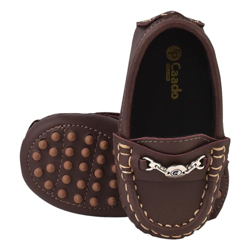 Sapato Mocassim Infantil Menino com Solado de Cravinho (16, Marron)
